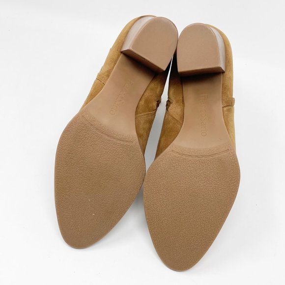 Franco Sarto Womens Suede Leather 'Delancy' Side Zip Heel Bootie Size 8.5 Narrow - Picture 9 of 11